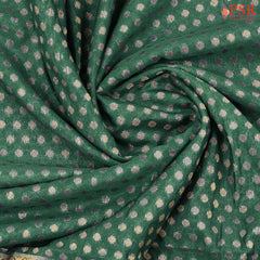 Dark Green Semi Dupion Saree