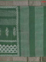 Hunter Green Chanderi Silk Cotton Saree