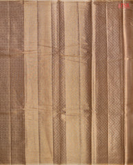 Chikoo Banaras Tussar Silk Saree
