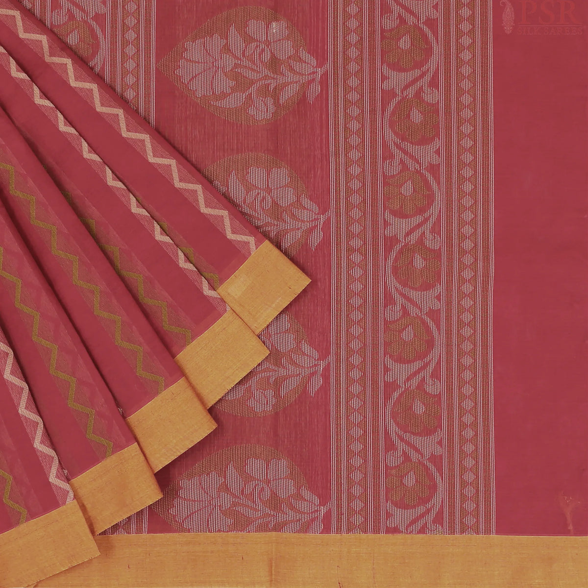 Dark Red Kovai Cotton Saree