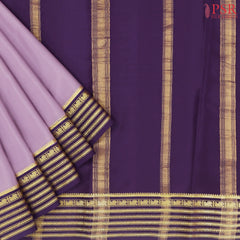 Heather Purple Mysore Silk Saree