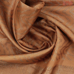 Burnt Copper Kanchipuram Jacquard Silk Saree