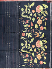 Black Munga Silk Saree