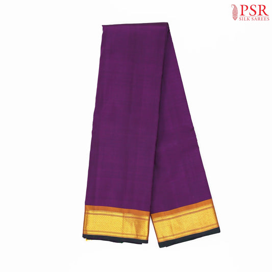 Dark Purple Kanchipuram Silk Saree