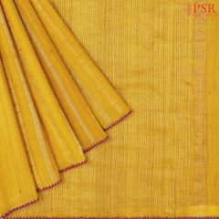 Amber Yellow Kadhi Tussar Silk Saree