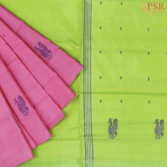 Pink Vazhainaar Silk Saree
