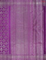 Dark Amethyst Violet Kanchipuram Silk Saree