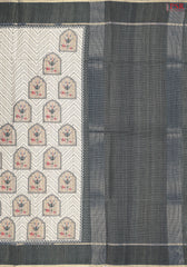 Royal Beige Semi Tussar Saree
