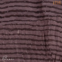 Dark Brown Chanderi Silk Cotton Saree