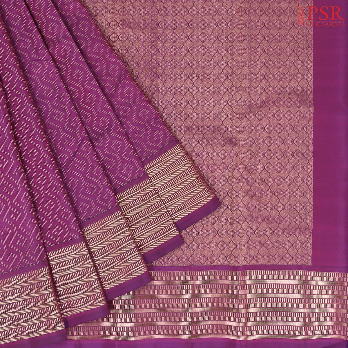 Dark Purple Fancy Kanchipuram Silk Saree