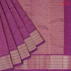 Dark Purple Fancy Kanchipuram Silk Saree