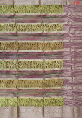 Orchid & Green Tissue Saree