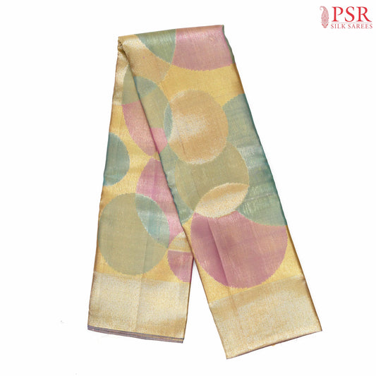 Multicolor Kanchipuram Jacquard Tissue Silk Saree