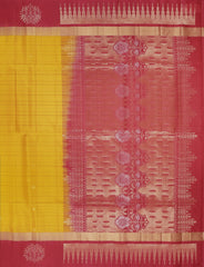 Mustard Yellow Soft Silk Saree