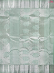 Pastel Turquoise Kanchipuram Jacquard Tissue Silk Saree