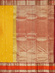 Yellow Fancy Kanchipuram Silk Saree