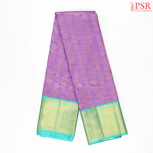 Orchid Purple Kanchipuram Jacquard Silk Saree