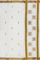 Cream Beige Kerala Cotton Saree