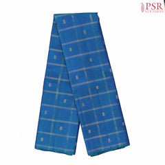 Peacock Blue Kanchipuram Silk Saree