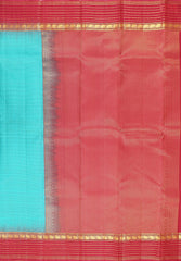 Viridian Blue Fancy Kanchipuram Silk Saree