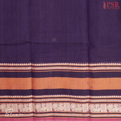 Dark Purple Kalakshetra Kovai Cotton Saree
