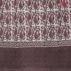 Mauve Brown Hacoba Embroidery Running Material