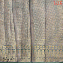 Dark Green Semi Dupion Saree