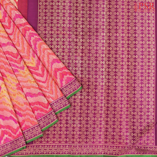 Shades Of Pink Kanchipuram Jacquard Silk Saree