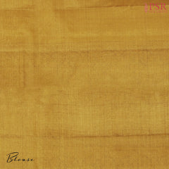 Mustard Yellow Banaras Tussar Silk Saree