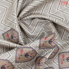 Royal Beige Semi Tussar Saree
