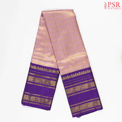 Puce Pink Kanchipuram Tissue Silk Saree