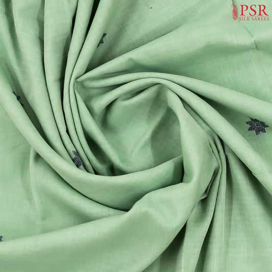 Pistachio Green Byloom Cotton Saree