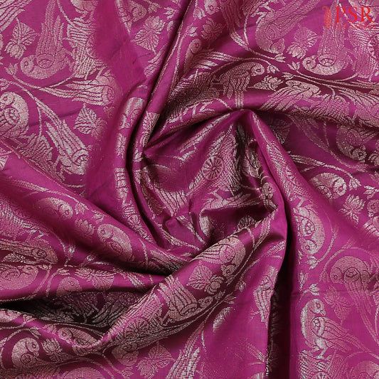 Dark Fandango Purple Soft Silk Saree