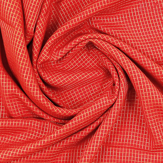 Red Mysore Silk Saree