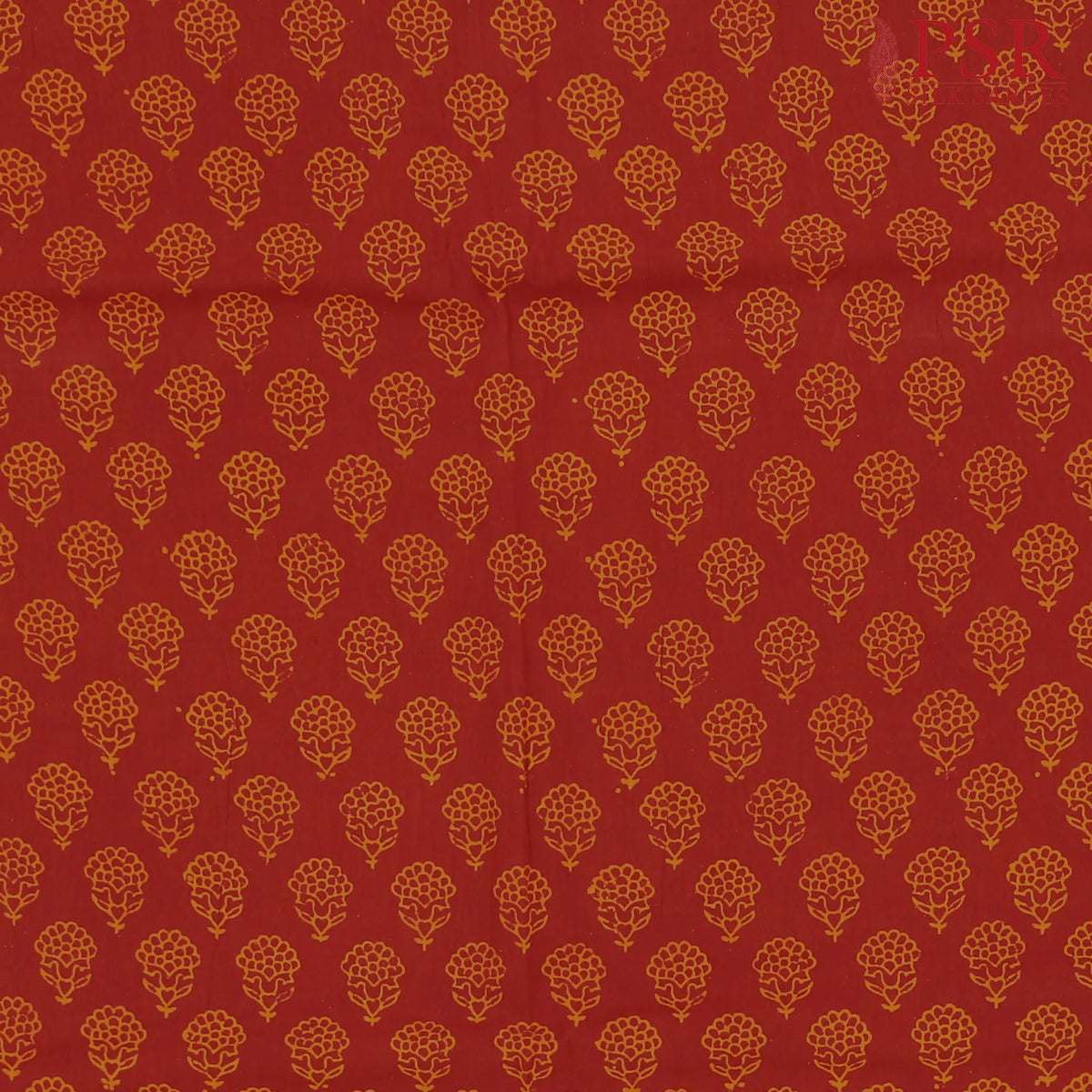 Red Jaipur Cotton Print Running Material