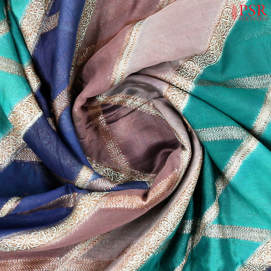 Multicolor Chanderi Silk Cotton Saree