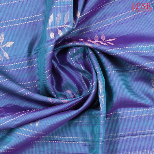 Steel Blue Soft Silk Saree