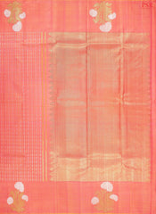 Peach Kanchipuram Silk Saree
