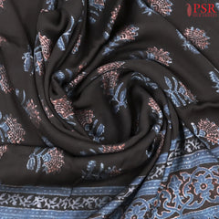 Black Modal Silk Saree