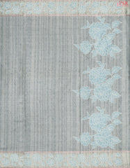 Pale Blue Semi Tussar Saree