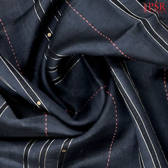 Black Munga Silk Saree