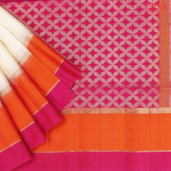 Sepia Beige Soft Silk Saree