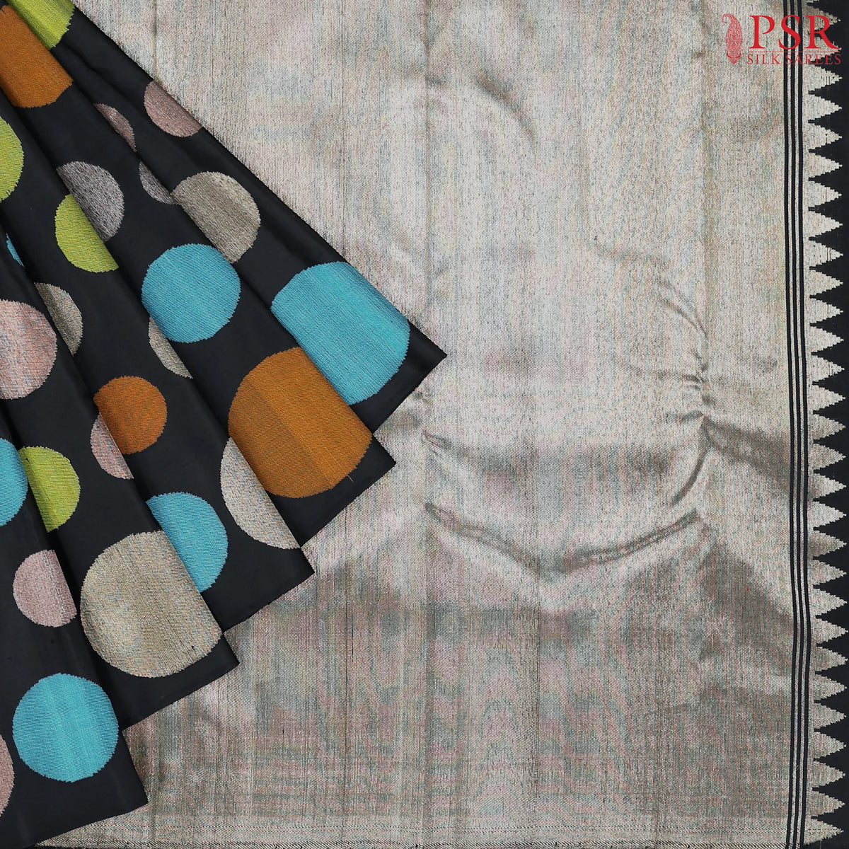 Black Kanchipuram Silk Saree