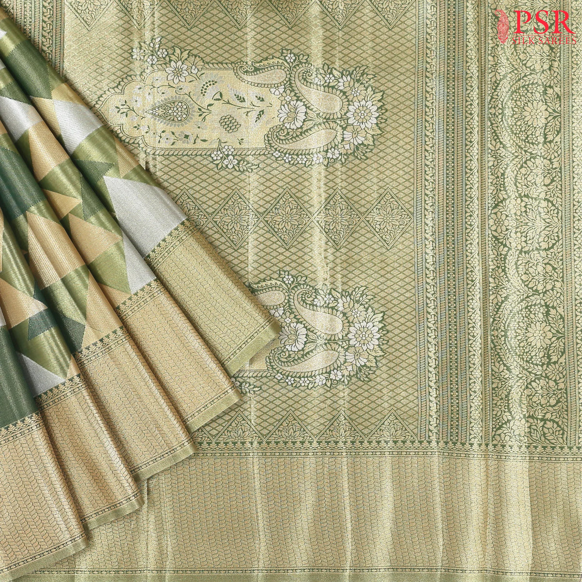 Green Hues Silk Tissue Saree
