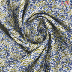 Heavenly Blue Chanderi Silk Cotton Saree