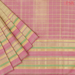Tan Kanchipuram Silk Saree