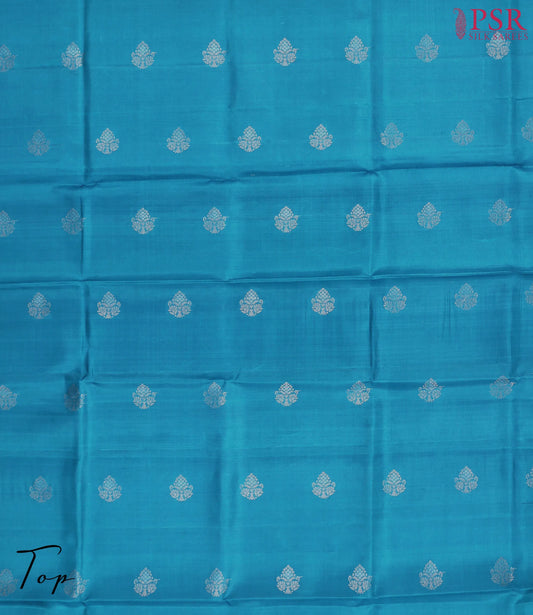 Peacock Blue Silk Dress Material
