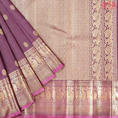 Mulberry Purple Kanchipuram Silk Saree