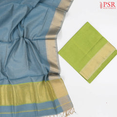 Light Green Silk Cotton Dress Material
