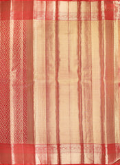 Red Tissue Bridal Kanchipuram Silk Saree